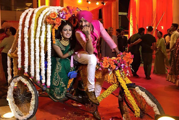 Harbhajan Singh and Geeta Basra