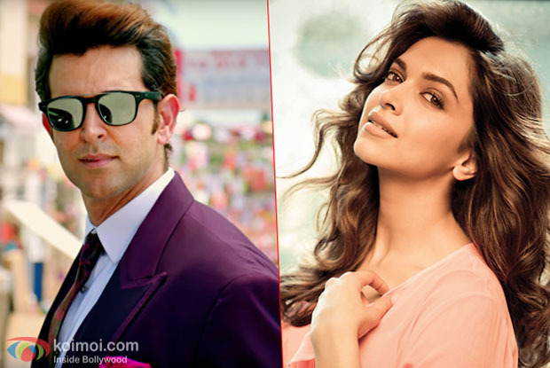 Hrithik Roshan and Deepika Padukone