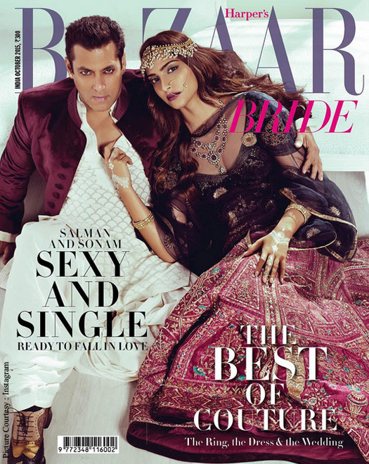 Salman Khan and Sonam Kapoor Sizzling On The Cover Of Harper's Bazaar