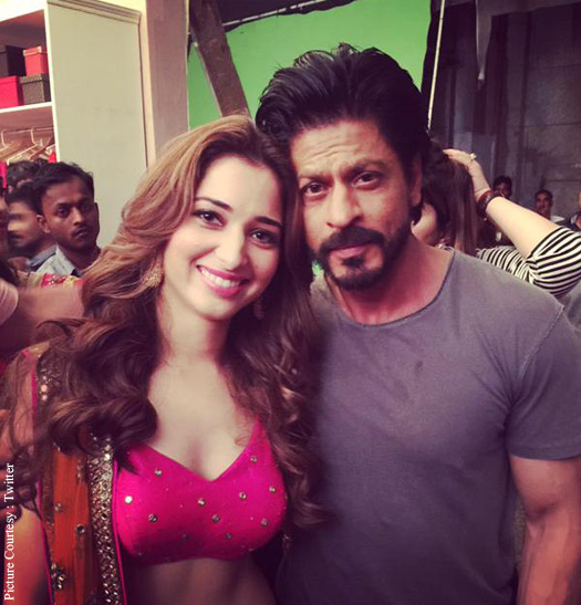 Tamannaah Bhatia and Shah Rukh Khan Tamannaah Bhatia and Shah Rukh Khan