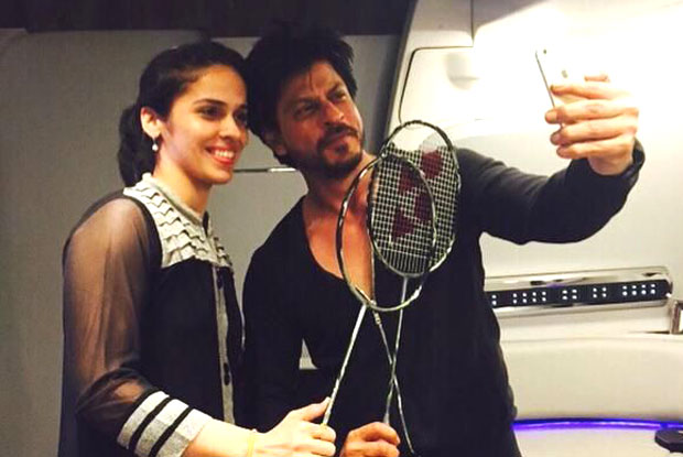 Saina Nehwal and Shah Rukh Khan