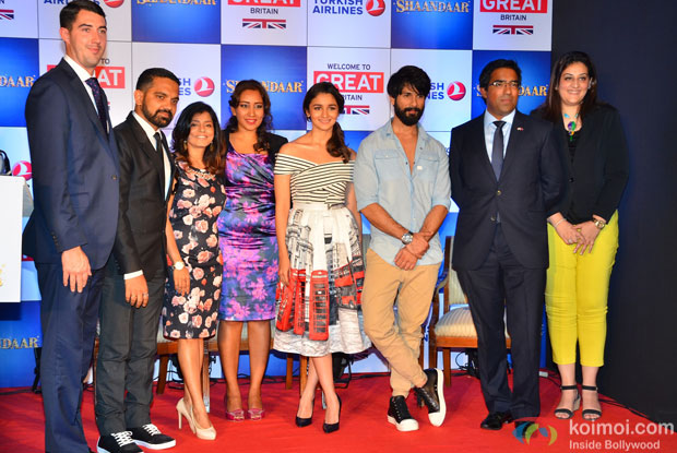 Shahid Kapoor during the promotion of British tourism romantic Britain