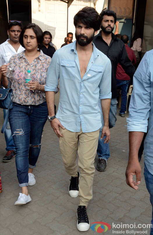 Shahid Kapoor Spotted at mehboob studio