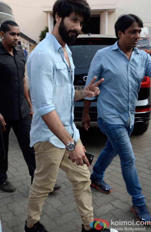 Shahid Kapoor Spotted at mehboob studio