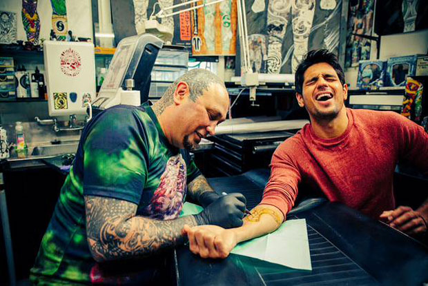 Sidharth Malhotra Gets Inked!