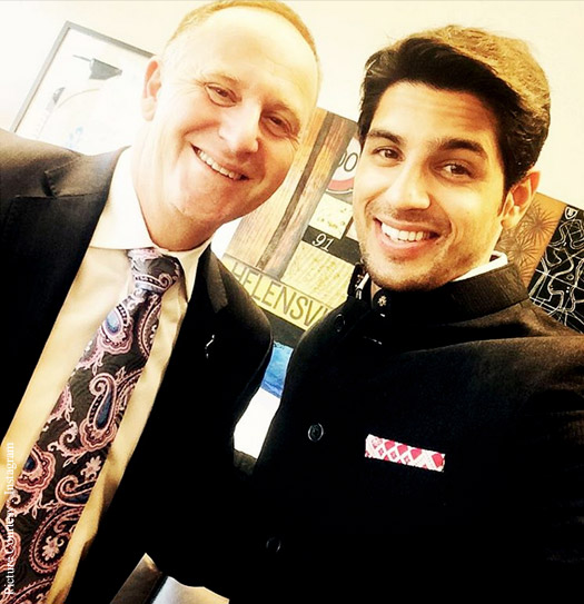 Sidharth Malhotra's Rendezvous With New Zealand's PM Sidharth Malhotra's Rendezvous With New Zealand's PM