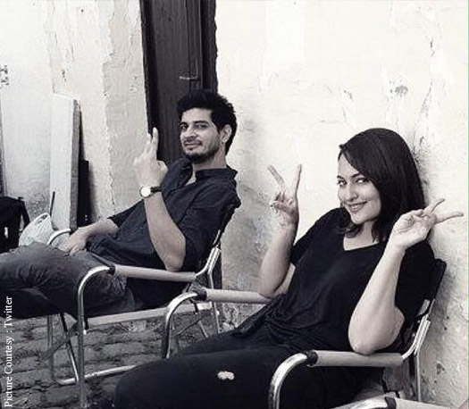 Tahir Bhasin and Sonakshi Sinha Clicked On The Sets Of 'Force 2'
