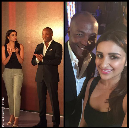 Parineeti Chopra and Brian Lara