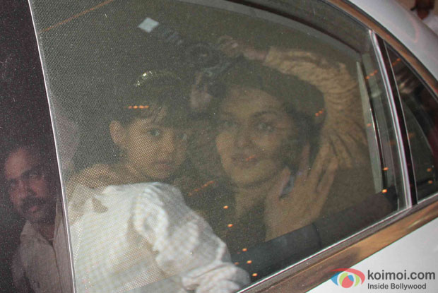 Aishwarya Rai Bachchan during Aaradhya Bachchan's birthday celebrations