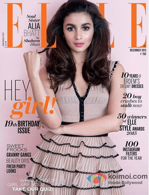 Alia Bhatt On ELLE Cover