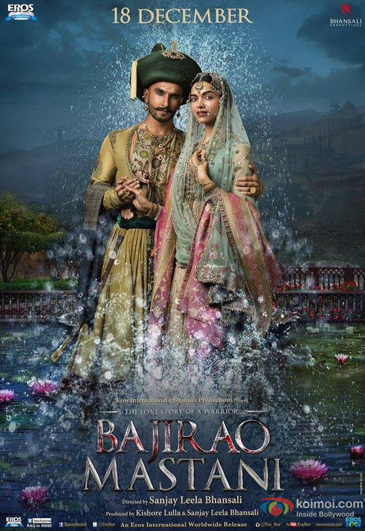 Ranveer Singh and Deepika Padukone in a 'Bajirao Mastani' Movie Poster 5