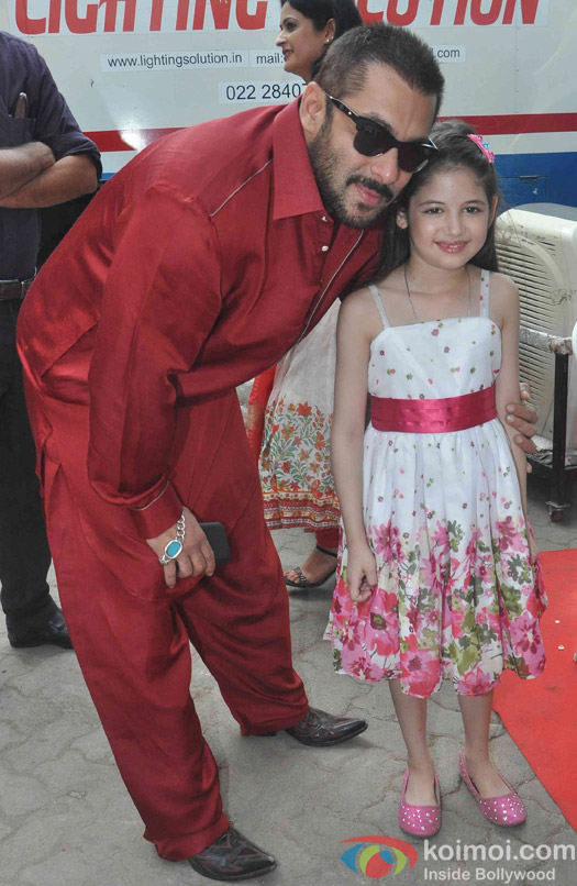 Salman Khan and Harshaali Malhotra spotted at Mehboob studio