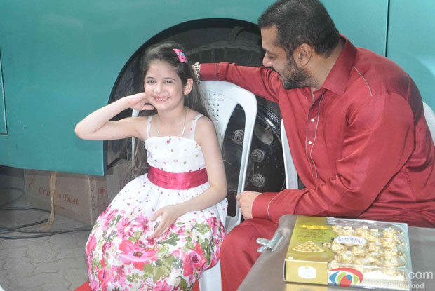 Salman Khan and Harshaali Malhotra spotted at Mehboob studio