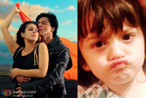 Kajol, Shah Rukh Khan and AbRam