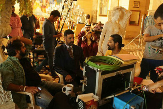 Akshay Kumar on the sets of Airlift