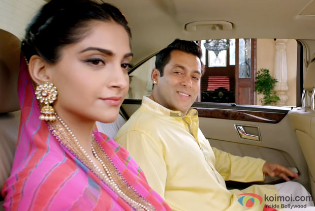 Sonam Kapoor and Salman Khan in a still from 'Prem Ratan Dhan Payo'
