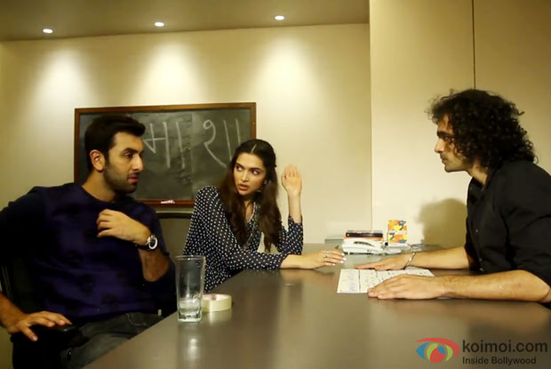 Ranbir Kapoor, Deepika Padukone and Imtiaz Ali