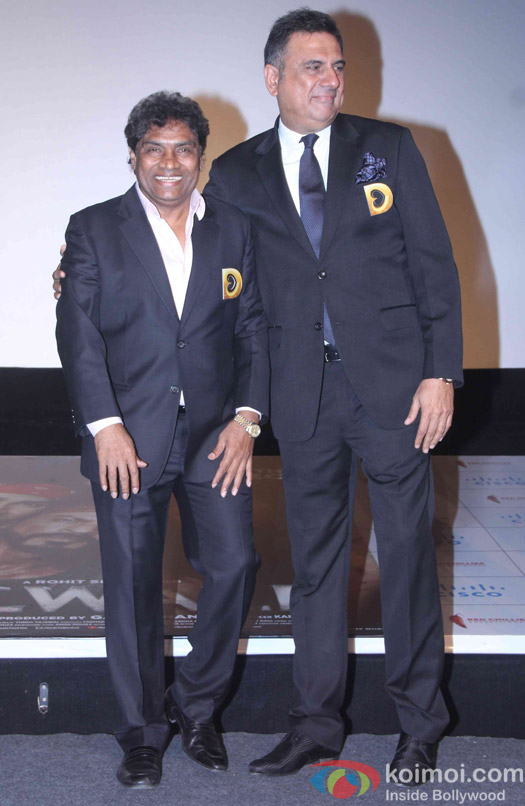 Johnny Lever and Boman Irani during the trailer launch of film Dilwale
