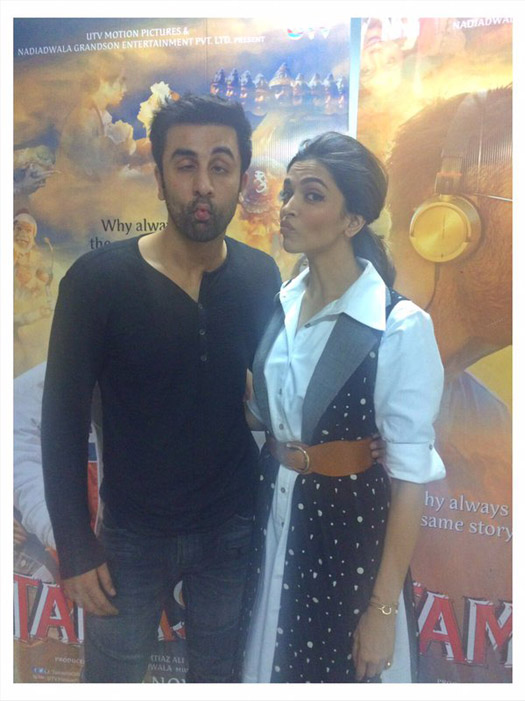 Deepika Padukone and Ranbir Kapoor