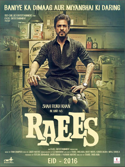 Shah Rukh Khan in poster of movie Raees