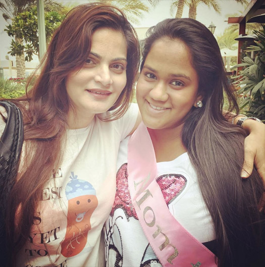 Alvira and Arpita Khan Sharma at the baby shower party