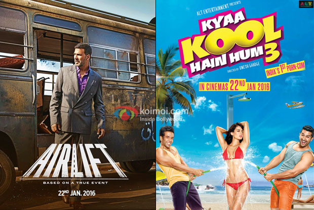 Box Office Predictions: Airlift and Kya Kool Hain Hum 3