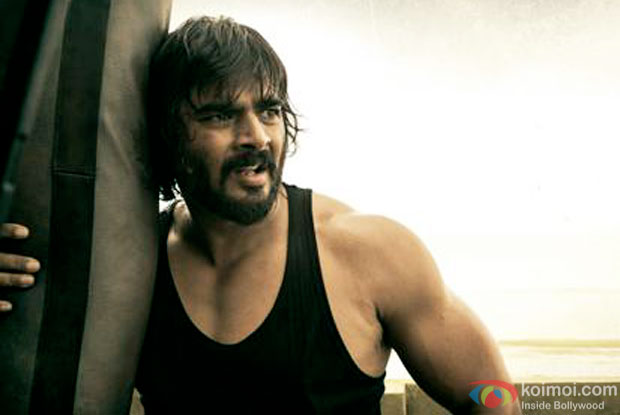 R Madhvan in a still from 'Saala Khadoos'