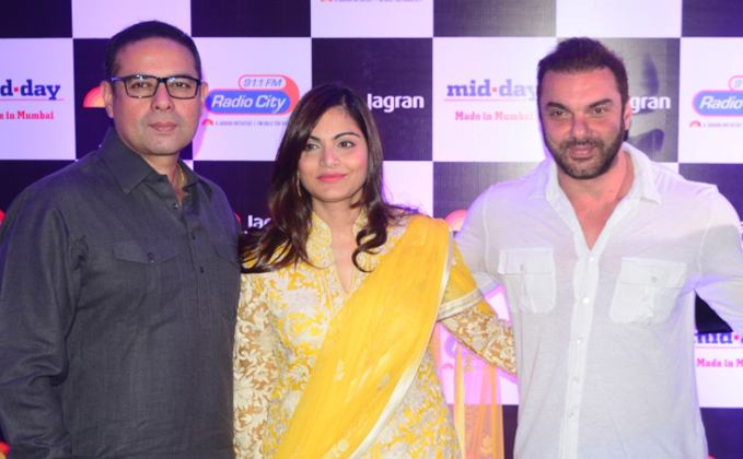 Atul Agnihotri, Alvira Khan and Sohil Khan at party hosted by Jagran publication