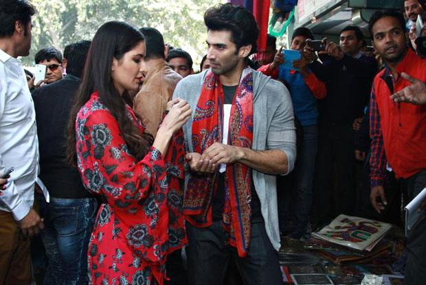 Katrina Kaif and Aditya Roy Kapur go street shopping in Delhi