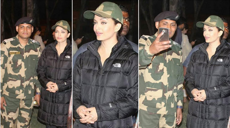 Aishwarya Rai Bachchan Clicks Selfies With BSF Jawans At Attari Border