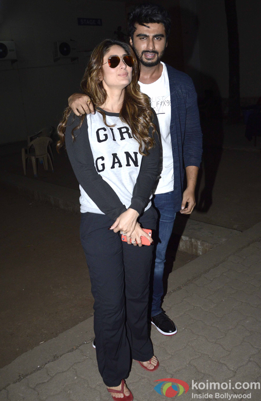 Arjun Kapoor And Kareena Kapoor Spotted At Mehboob Studio