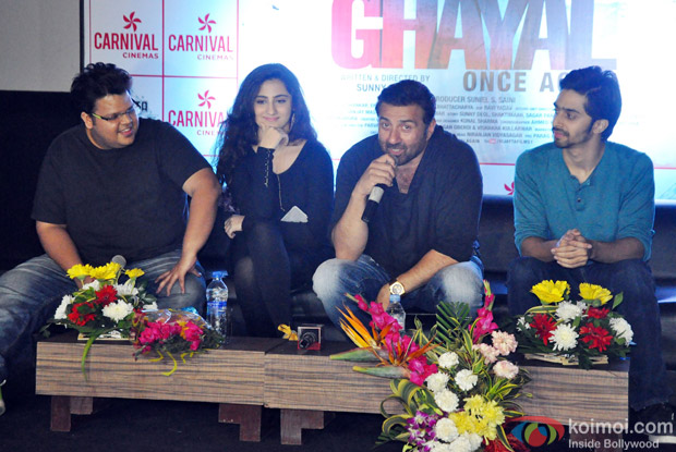 Sunny Deol During The Ghayal Once Again's Promotion In Ahmedabad 