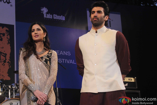  Katrina Kaif and Aditya Roy Kapur during the closing ceremony of Kala Ghoda Arts Festival