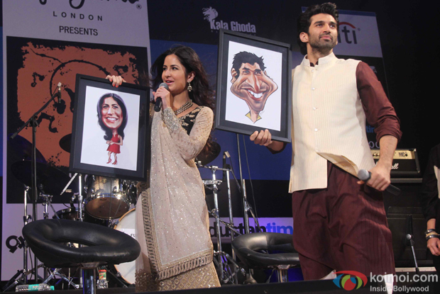  Katrina Kaif and Aditya Roy Kapur during the closing ceremony of Kala Ghoda Arts Festival