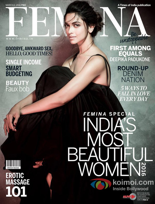 Deepika Padukone Sizzles On The Femina Magazine