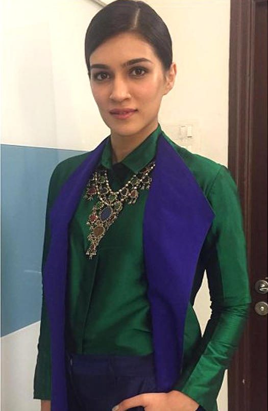 Kriti Sanon is killing it in Layered jewel toned Ensemble