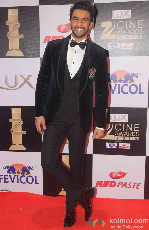 Ranveer Singh during the Zee Cine Awards 2016