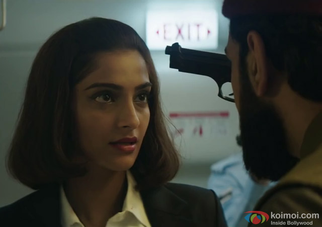 Sonam Kapoor in a still from movie 'Neerja'