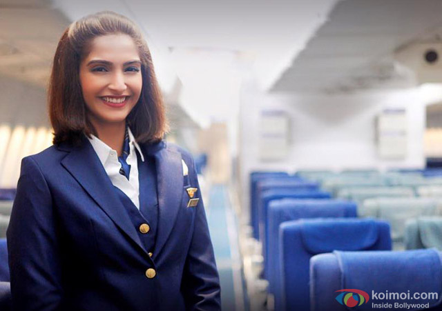 Sonam Kapoor in a still from movie 'Neerja'