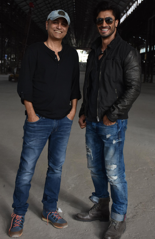 Vipul Shah and Deven Bhojani On location of film Commando 2