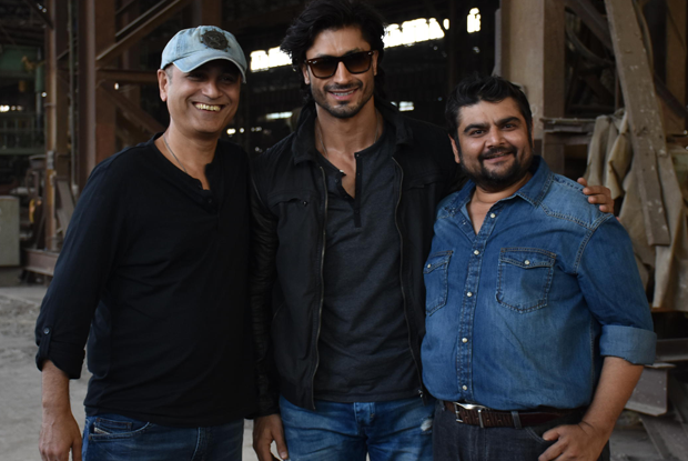 Vipul Shah, Vidyut Jamwal and Deven Bhojani On location of film Commando 2