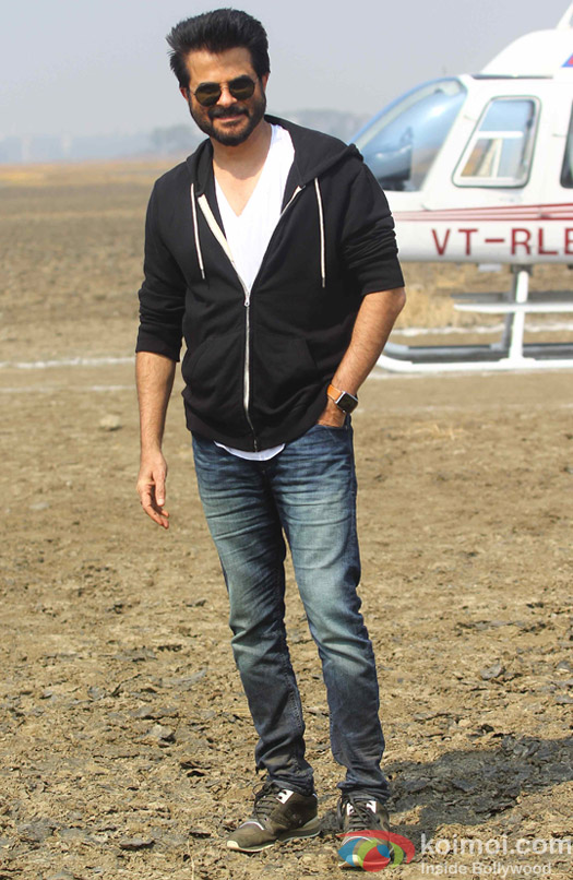 Anil Kapoor and Howard Gordon during the on location shoot of TV serial '24' season 2