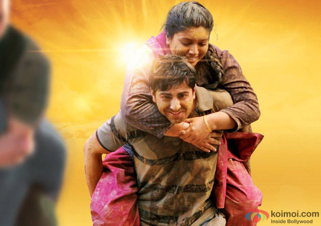 Ayushmann Khurrana and Bhumi Pednekar in a still from movie 'Dum Laga Ke Haisha'
