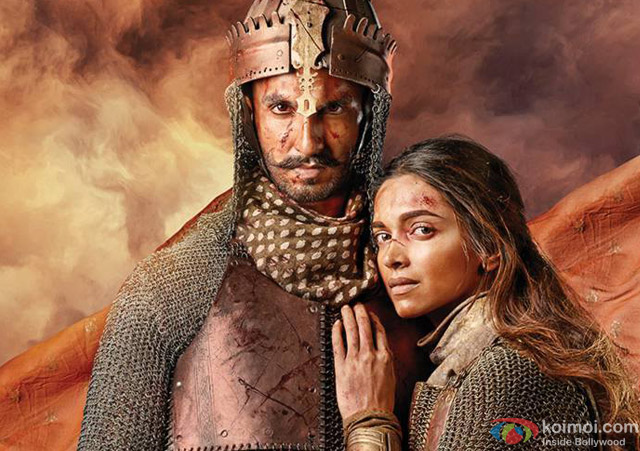 Ranveer Singh and Deepika Padukone in a still from movie 'Bajirao Mastani'