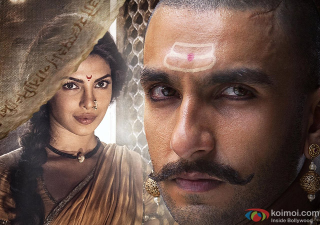 Priyanka Chopra and Ranveer Singh in a still from movie 'Bajirao Mastani'