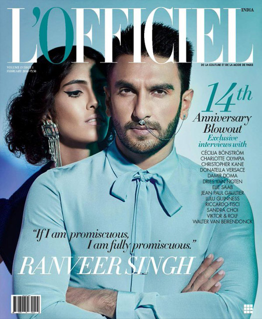 Ranveer Singh sports septum ring for magazine cover