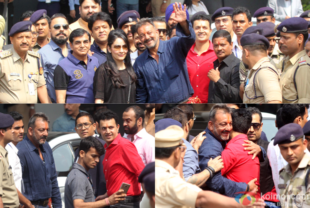 Sanjay Dutt released from Yerawada Central Jail 