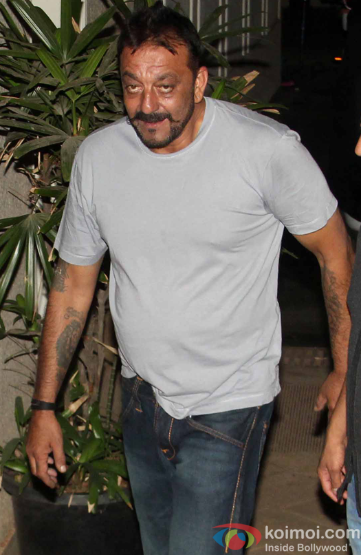 Sanjay Dutt at his residence