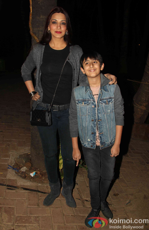 Sonali Bendre With Her Son Ranveer