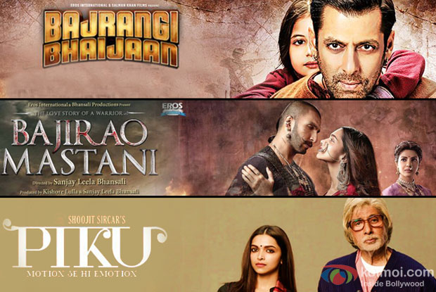 Bajrangi Bhaijaan, Bajirao Mastani and Piku